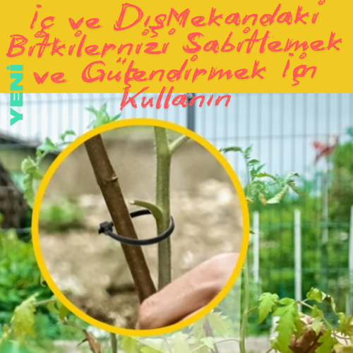 7.2x380%20mm%20Siyah%20Plastik%20Kablo%20Bağı%20Klipsi%20Cırt%20Kelepçe%20100%20Adet